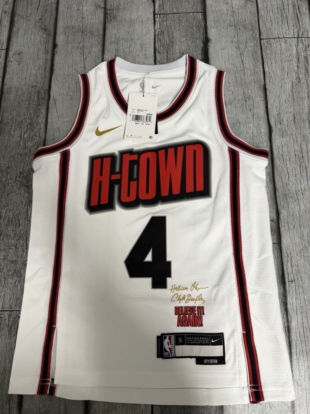 NWT Youth Nike Houston Rockets Jalen Green City Connect Jersey Small 8 Swingman